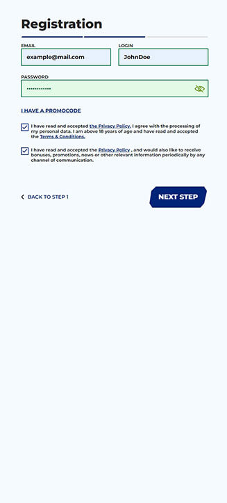 Sportaza registration process on mobile Sportaza registration process on mobile